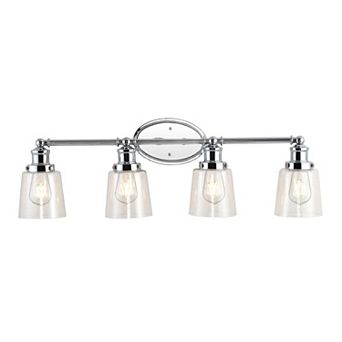 Beverly Iron/seeded Glass Classic Cottage Led Vanity Light