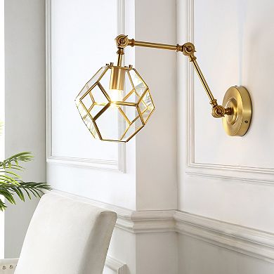 Honeycomb Modern Contemporary Arm Adjustable Iron/glass Led Sconce