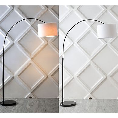 Collier Industrial Vintage Head And Height Adjustable Iron Led Arc Floor Lamp With Smart Bulb