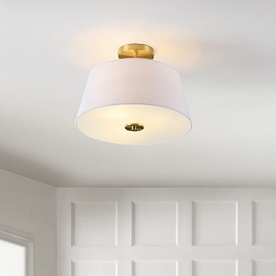 Isabella Modern Midcentury Iron Led Semi Flush Mount