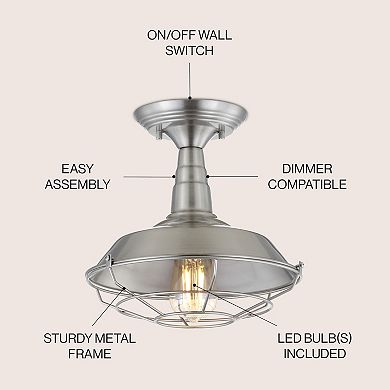 Gabe Metal Led Semi Flush Mount