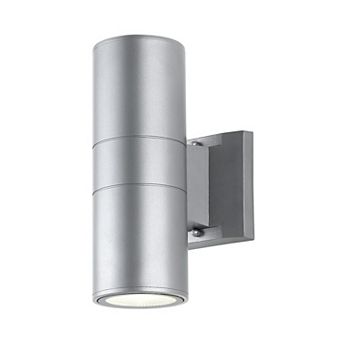 Duo Modern Midcentury Cylinder Outdoor Metal/glass Integrated Led Wall Sconce