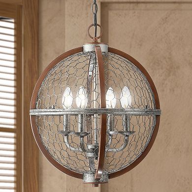 Gaines Adjustable Iron Rustic Industrial Led Pendant