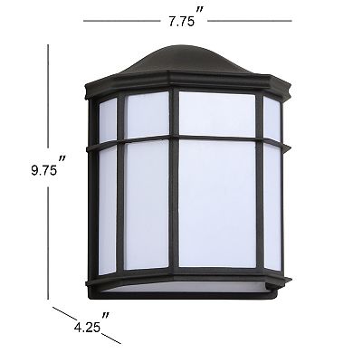 Henry Outdoor Frosted Acrylicmetal Integrated Led Wall Sconce