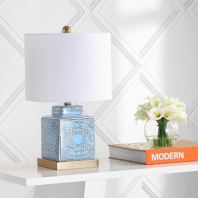 Catherine Ceramicmetal Ginger Jar Led Table Lamp