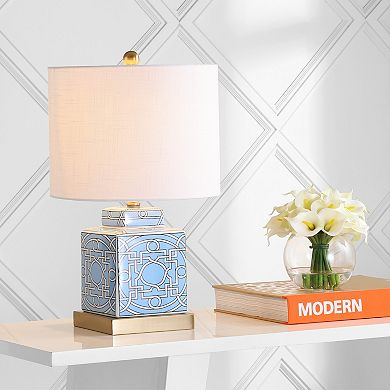 Catherine Ceramicmetal Ginger Jar Led Table Lamp
