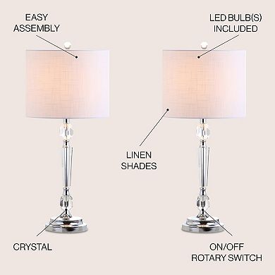 Victoria Crystal Led Table Lamp (set Of 2)