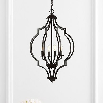 Selema Iron Adjustable Ogee Lantern Led Pendant