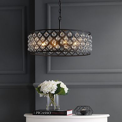 Gabrielle Crystal/metal Led Pendant
