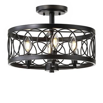 Sylvain Metal Led Semi Flush Mount