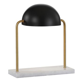 Porter Art Deco Dome Lamp With Marble Base