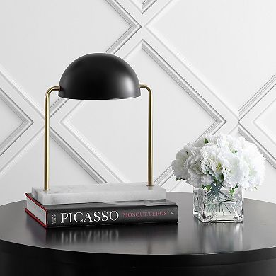 Porter Art Deco Dome Lamp With Marble Base