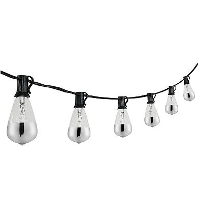 10-Light Indoor/Outdoor Rustic Industrial Incandescent C7 Bulb String Lights