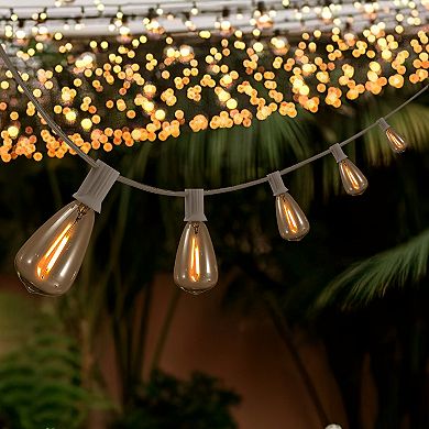 10-Light Indoor/Outdoor Rustic Industrial Incandescent C7 Bulb String Lights
