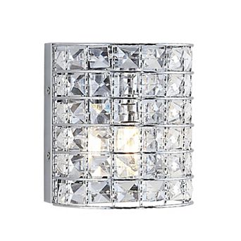 Clara Deco Metal/crystal Classic Glam Led Vanity Light