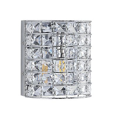 Clara Deco Metal/crystal Classic Glam Led Vanity Light