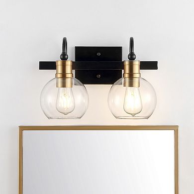 Marais Iron/glass Rustic Vintage Led Vanity Light