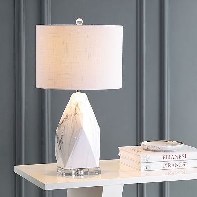 Oslo Ceramic Marblecrystal Led Table Lamp