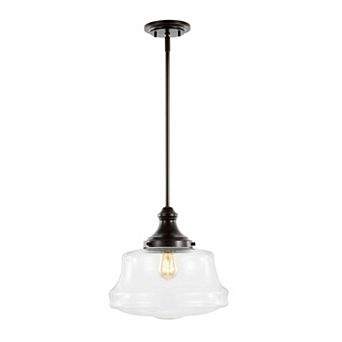 Schoolhouse Bohemian Farmhouse Iron/glass Led Pendant