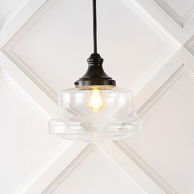 Schoolhouse Bohemian Farmhouse Iron/glass Led Pendant