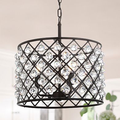Gabrielle Crystal/metal Led Pendant