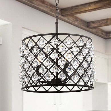 Gabrielle Crystal/metal Led Pendant
