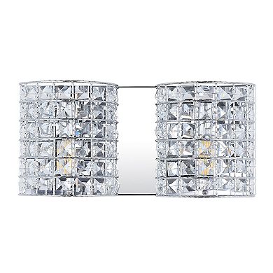 Clara Deco Metal/crystal Classic Glam Led Vanity Light