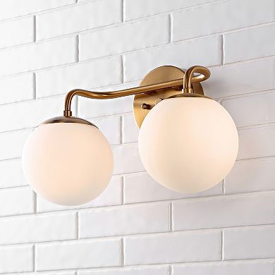 Louis Parisian Globe Metalfrosted Glass Modern Contemporary Led Vanity