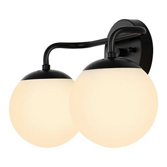 Louis Parisian Globe Metalfrosted Glass Modern Contemporary Led Vanity