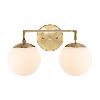Louis Parisian Globe Metalfrosted Glass Modern Contemporary Led Vanity