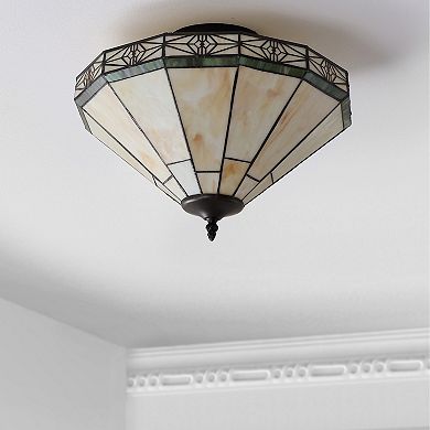 Jasmine Tiffany Style Glassmetal Led Semi
