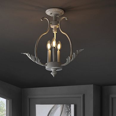 Austen Metal Led Semi Flush Mount