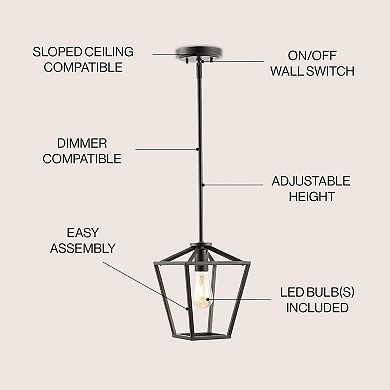 Grace Industrial Farmhouse Led Pendant