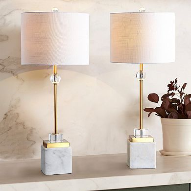 Dawson Marblecrystal Led Table Lamp (set Of 2)
