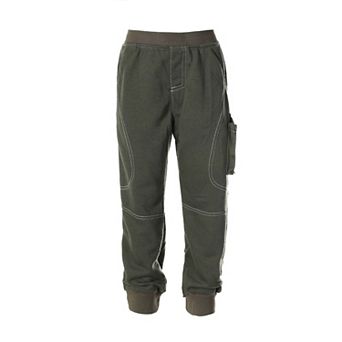 Gioberti Boy's Jogger Track Sweatpants With Ribbed Cuff Leg