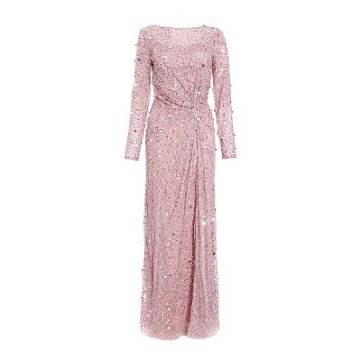 Quiz Women's Embellished Twist Detail Evening Dress