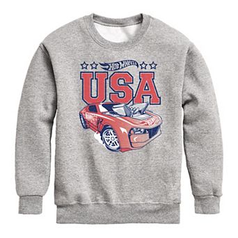 Boys 8-20 Hot Wheels USA Fleece Sweatshirt