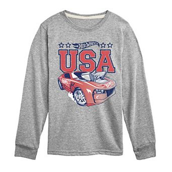 Boys 8-20 Hot Wheels USA Long Sleeve Graphic Tee