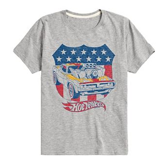 Boys 8-20 Hot Wheels Americana Crest Graphic Tee