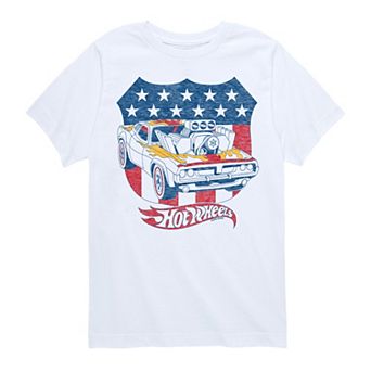 Boys 8-20 Hot Wheels Americana Crest Graphic Tee