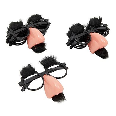 12 Pack Funny Glasses With Mustache, Halloween Costume Accessories