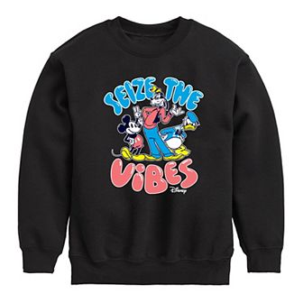 Disney's Mickey Mouse & Friends Boys 8-20 Seize The Vibes Fleece Sweatshirt