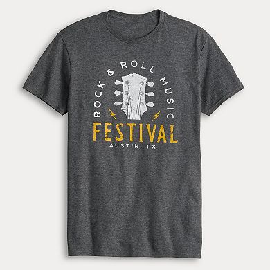 Men's Rock & Roll Music Fest Graphic Tee