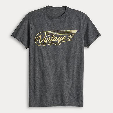 Men's Vintage Moto Parts Graphic Tee