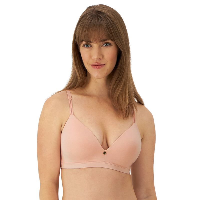 Maidenform Everyday Luxe Wireless T-Shirt Bra with Convertible Straps DM2402, Women's, Size: 34 A, Pretty Blush