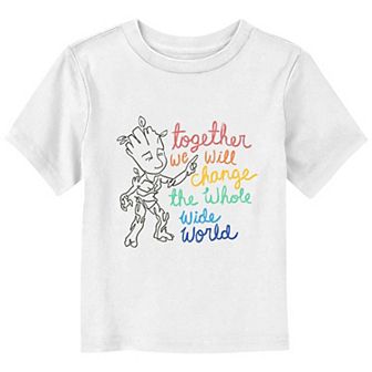 Baby & Toddler Boy Guardians Of The Galaxy Groot We'll Change The World Graphic Tee