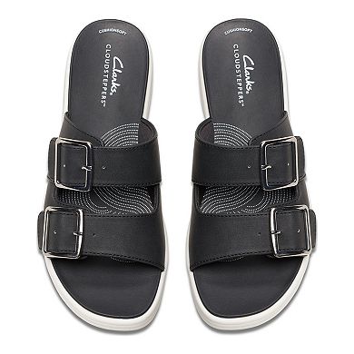 Clarks® Cloudsteppers Drift Buckle Women's Slide Sandals