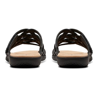 Clarks?? Elizabelle Rio Women's Leather Slide Sandals