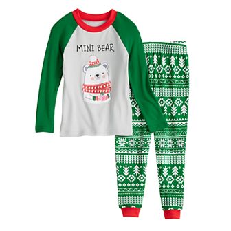 Toddler Girl Jammies For Your Families® Bear Top & Bottoms Pajama Set