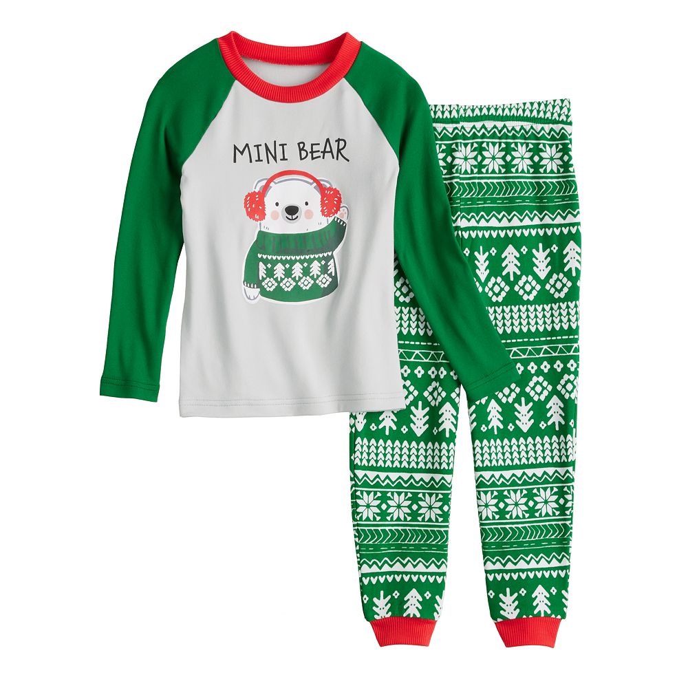 Toddler Boy Jammies For Your Families® Bear Top & Bottoms Pajama Set